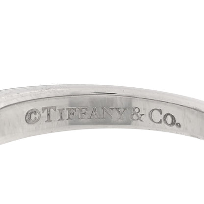 Tiffany Platinum Diamond Pink Sapphire 3mm Embrace Half Circle Ring 50 5.5 4 of 5