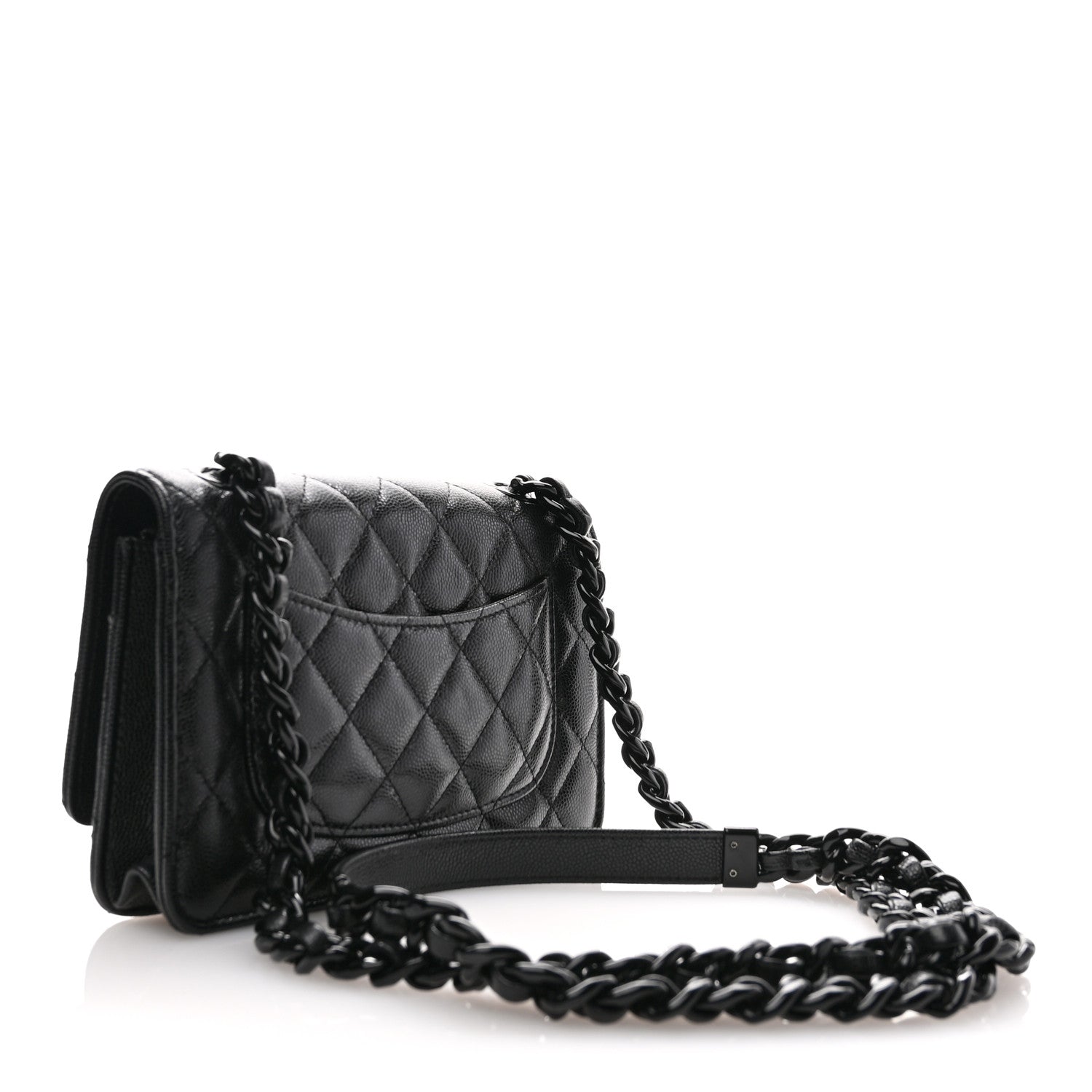 Chanel Caviar Quilted My Everything Wallet On Chain WOC Black 3 of 13