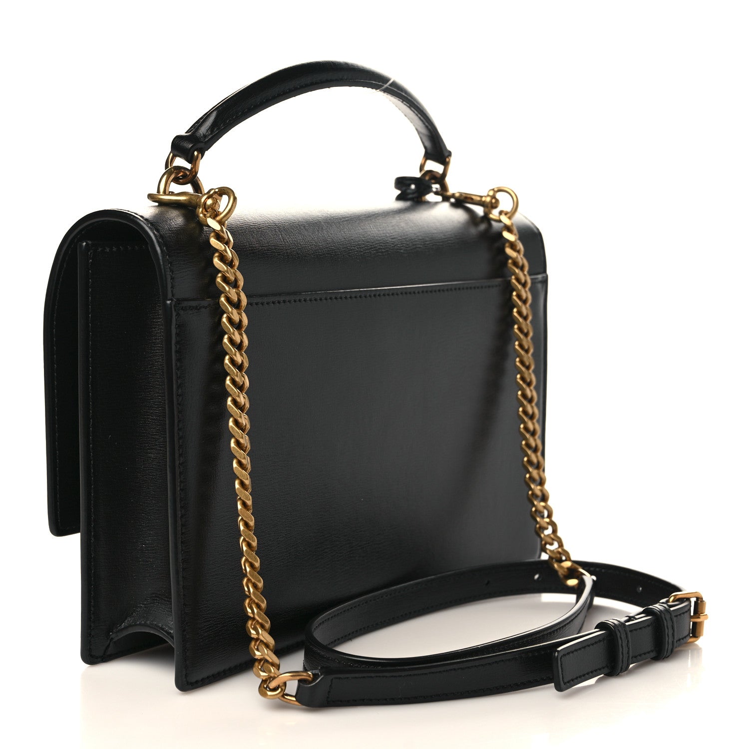 Saint Laurent Calfskin Medium Monogram Sunset Black 3 of 8