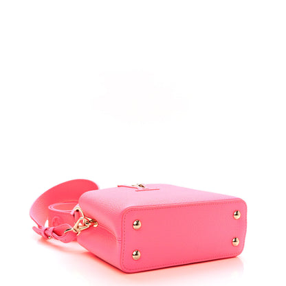 Louis Vuitton Taurillon Monogram Tuffetage Capucines Mini Fluo Pink 4 of 9