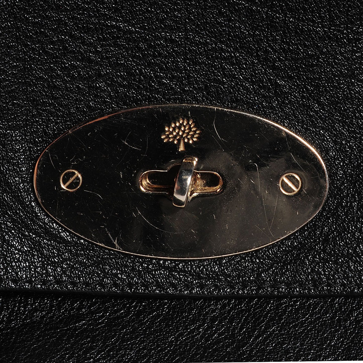 Soft Grain Leather Lily Flap Black