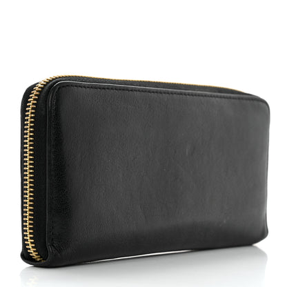 Mulberry Shiny Goatskin Tree Zip Around Wallet Black 3 of 11