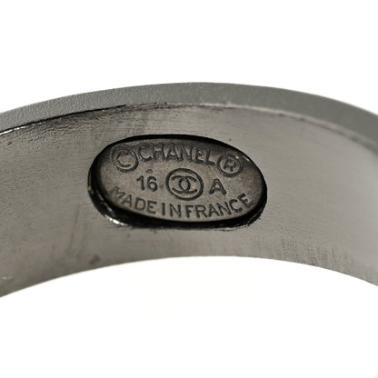 Chanel Crystal Pearl CC Ring 7 Silver 4 of 5