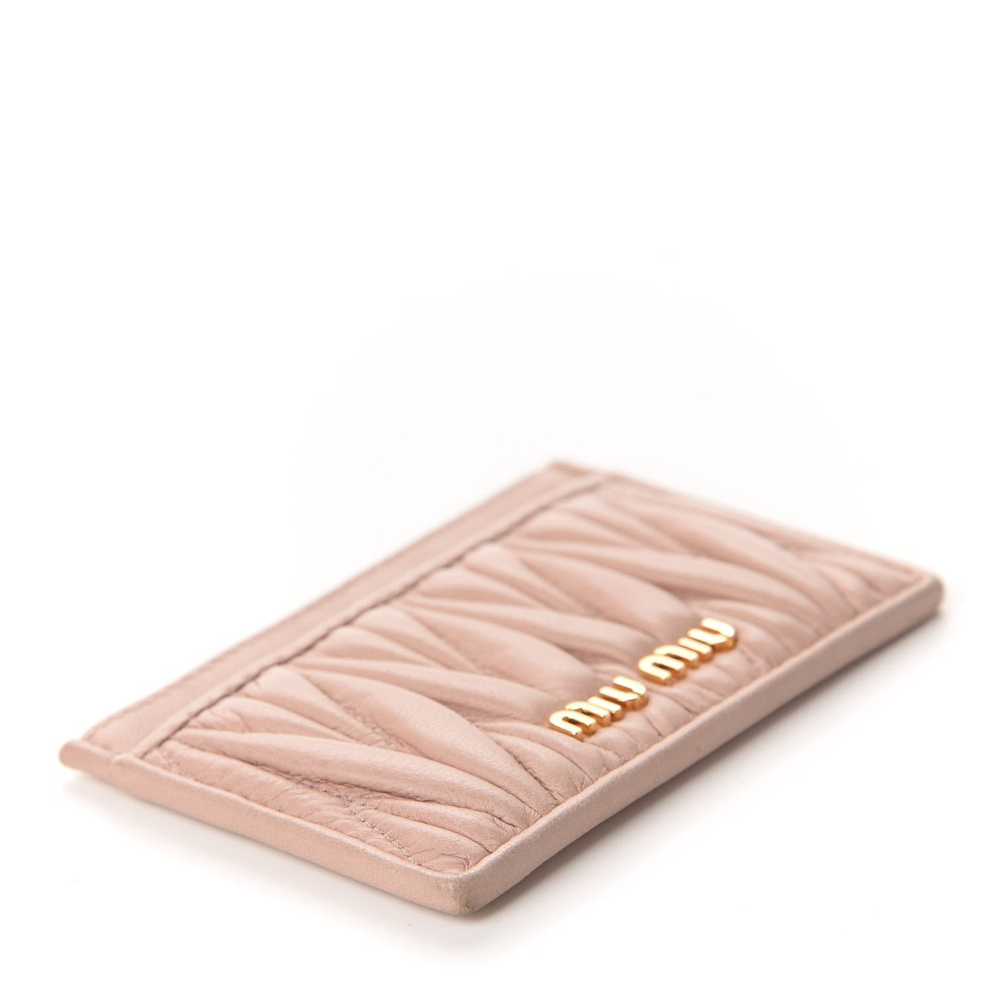 Nappa Matelasse Card Holder Cammeo