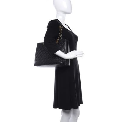 Chanel Caviar Quilted Grand Shopping Tote GST Black 2 of 9