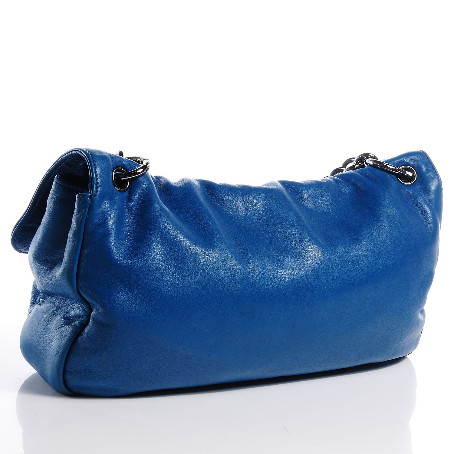 Chanel Lambskin Soft and Chain Large Flap Blue 3 of 8