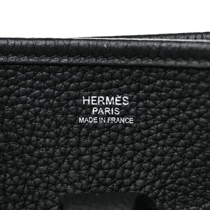 Hermes Taurillon Clemence Evelyne III PM Black 6 of 8