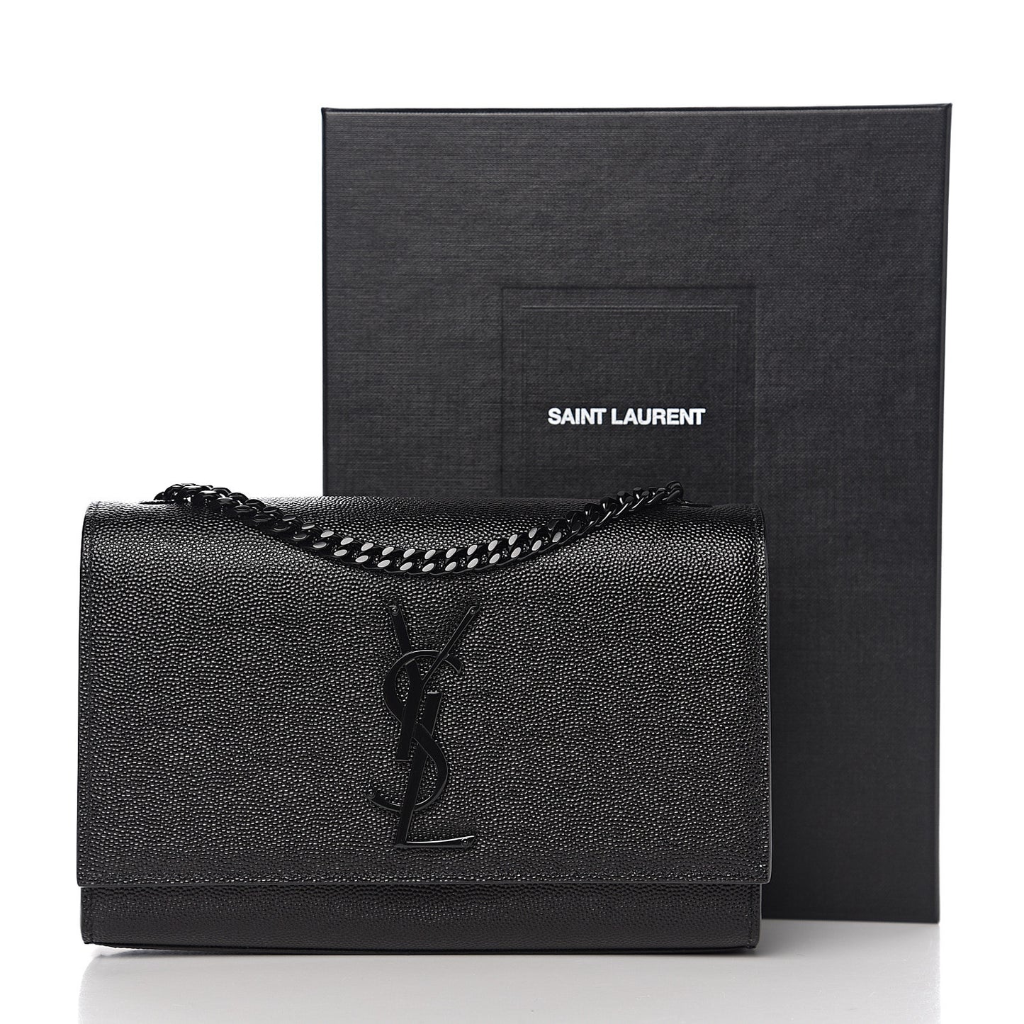 Grain De Poudre Small Monogram Kate Satchel Black