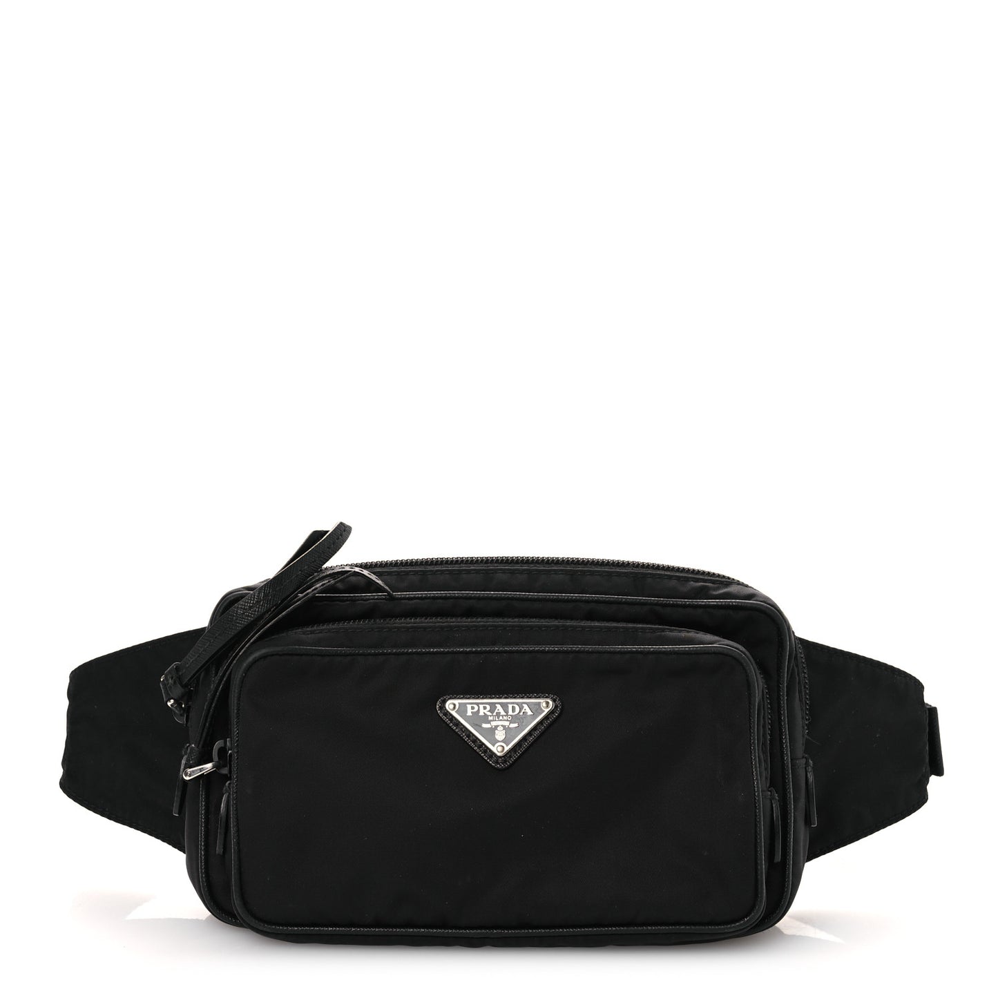 Re-Nylon Saffiano Belt Bag Black Black