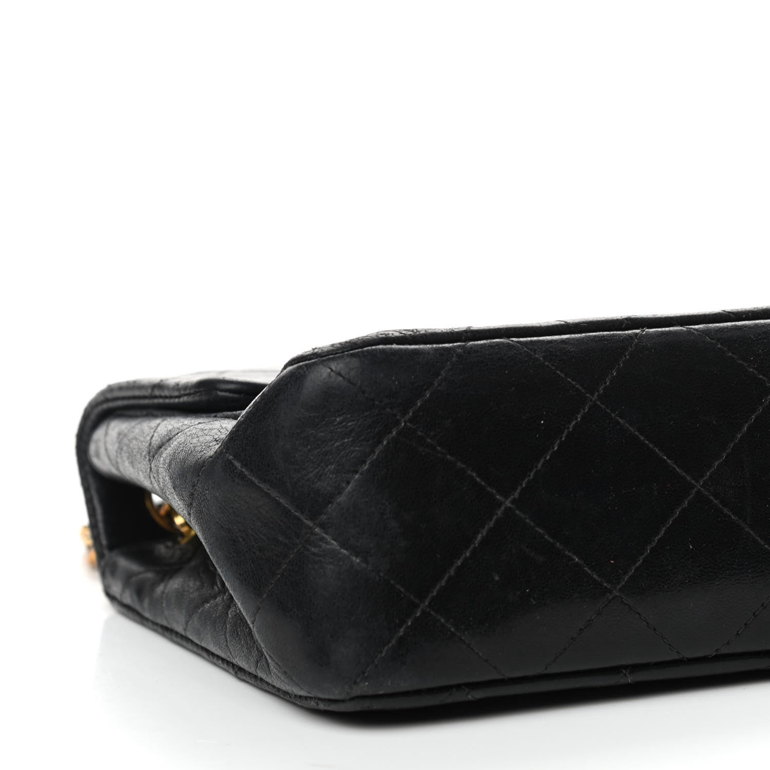 Chanel Lambskin Quilted Mini Square Flap Black 9 of 11