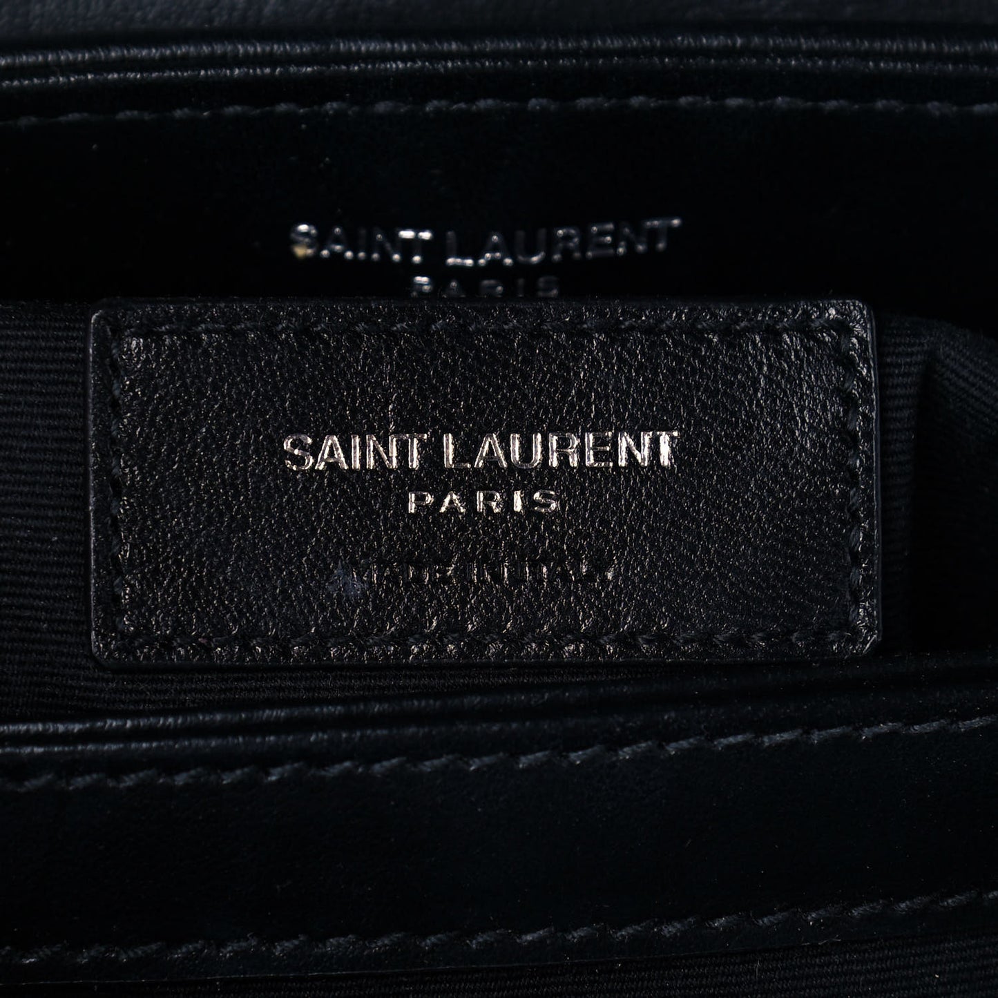 Calfskin Y Quilted Monogram Toy Loulou Crossbody Bag Black