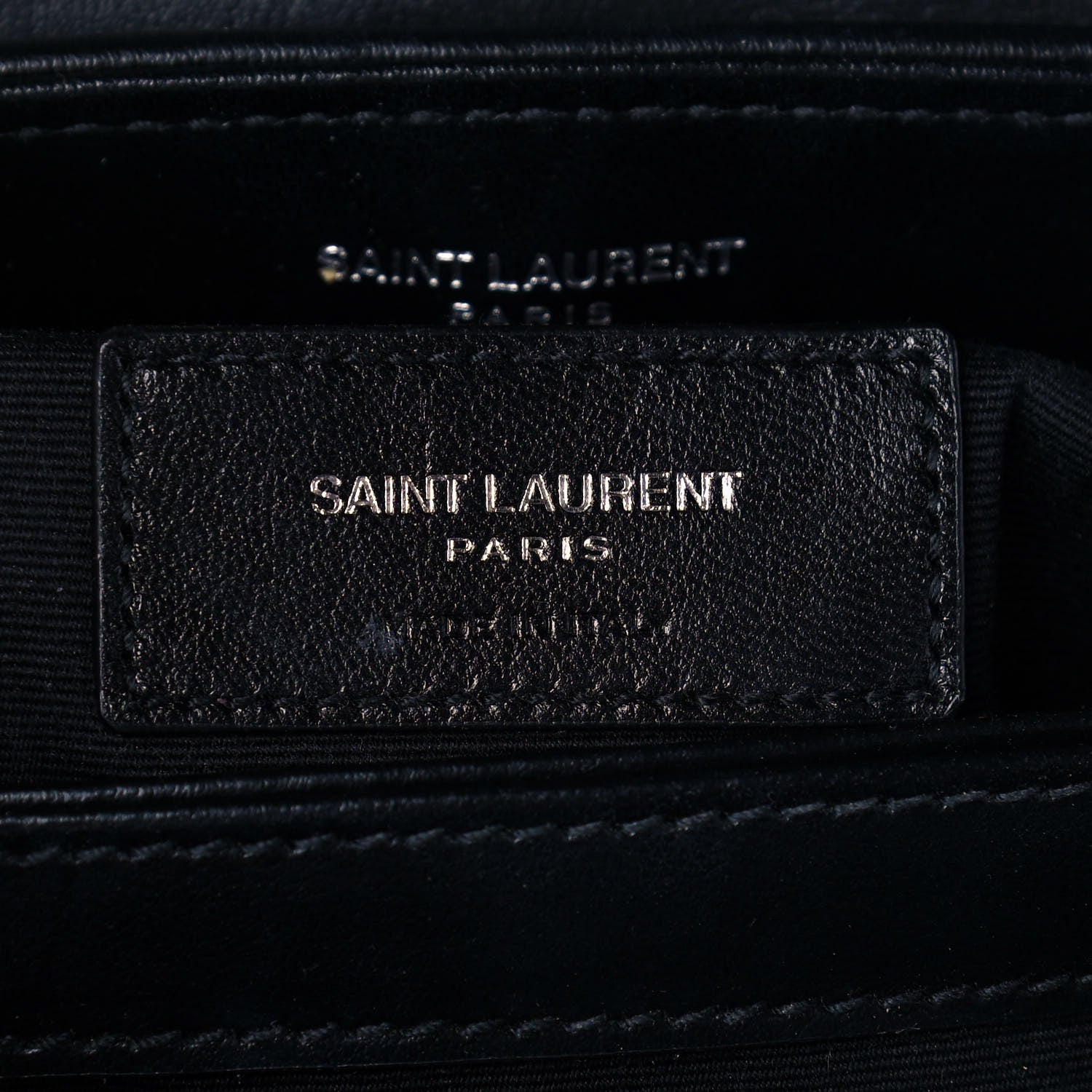 Saint Laurent Calfskin Y Quilted Monogram Toy Loulou Crossbody Bag Black 8 of 14