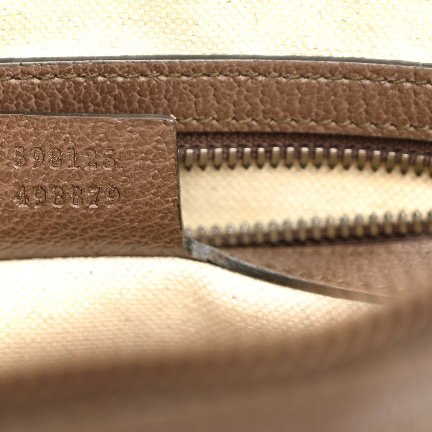 GG Supreme Monogram Web Small Ophidia Half Moon Hobo Brown
