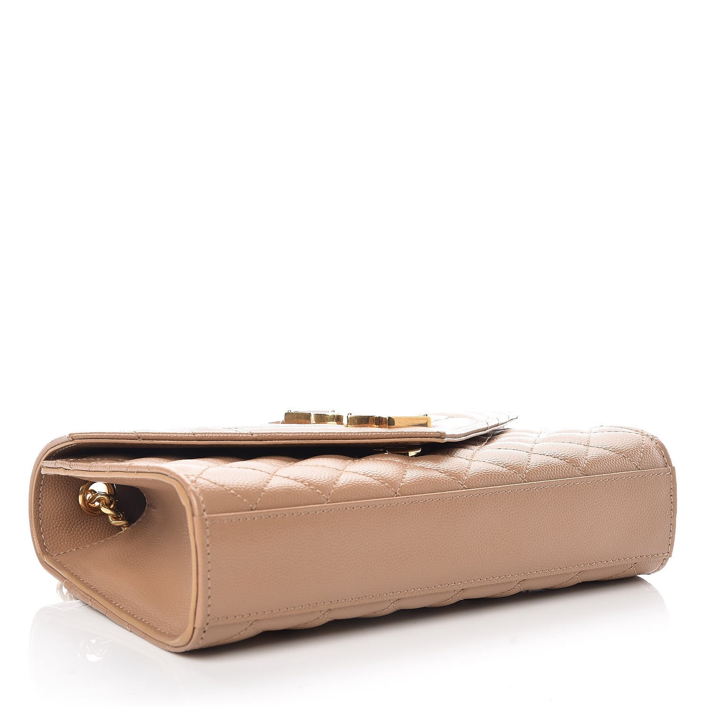 Grain De Poudre Textured Mixed Matelasse Triquilt Small Monogram Satchel Cork