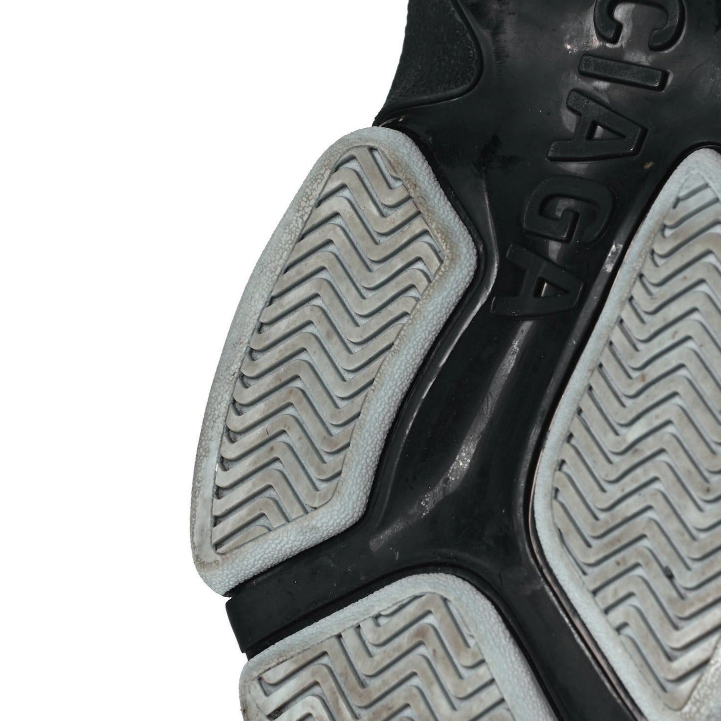 Metallic Fabric Mesh Mens Triple S Sneakers 39 Grey Dark Grey Black