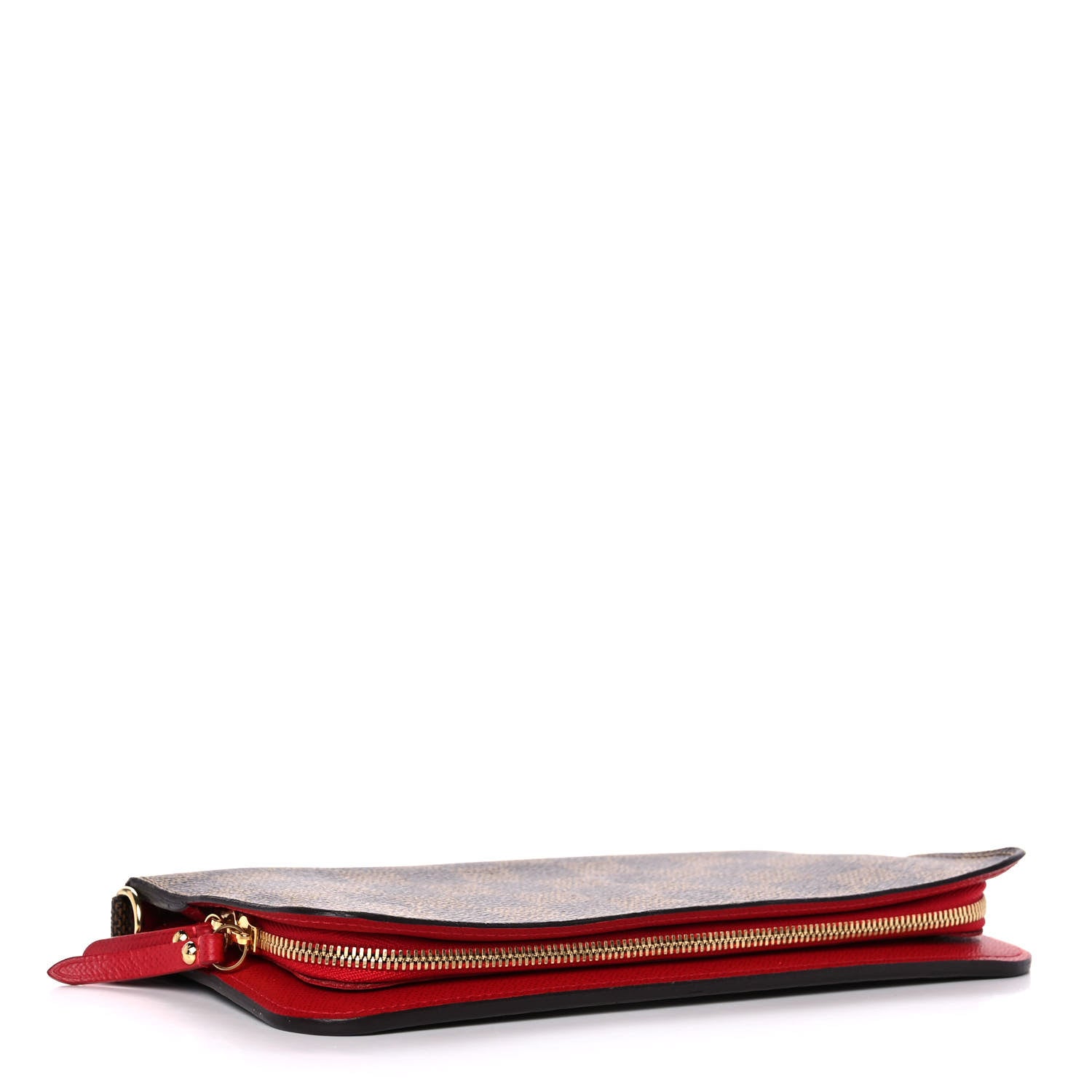 Louis Vuitton Damier Ebene Insolite Wallet Red 4 of 11