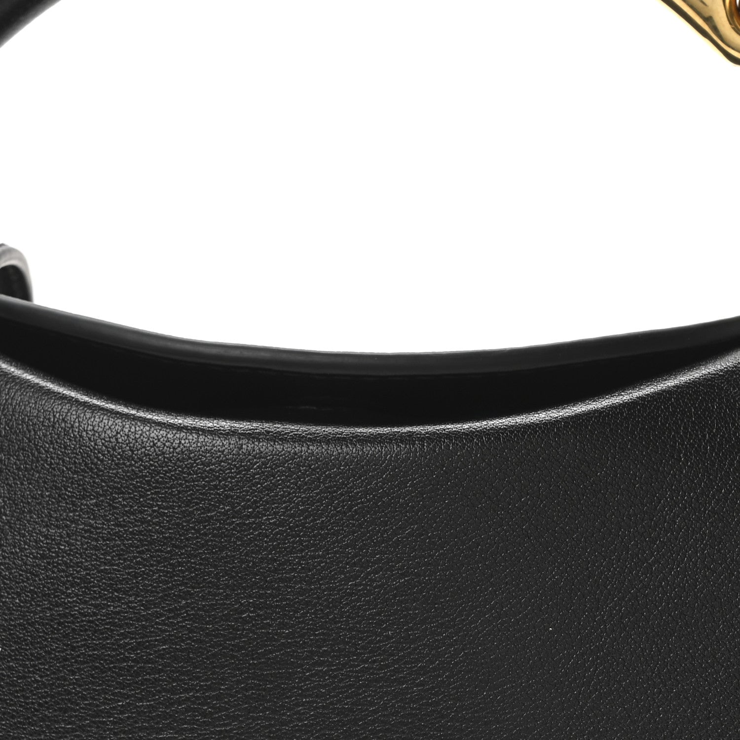 Burberry Lambskin Bridle Calfskin Runway Clutch Black 7 of 9