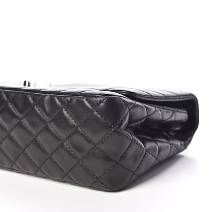 Chanel Lambskin Chevron Quilted Large Surpique Flap Black 6 of 12