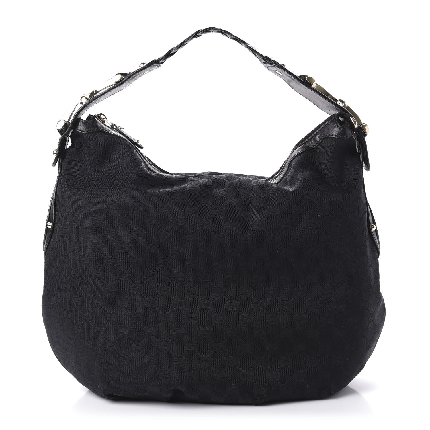 Gucci Monogram Pelham Medium Hobo Black 1 of 14