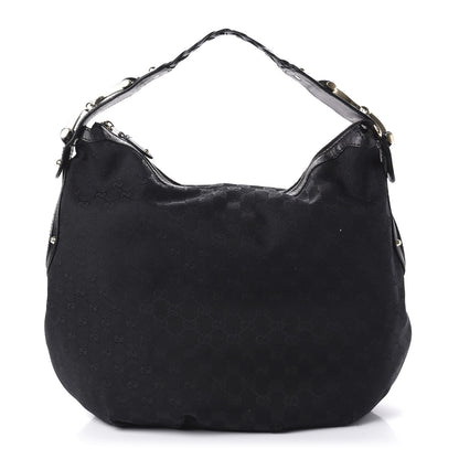 Gucci Monogram Pelham Medium Hobo Black 1 of 14