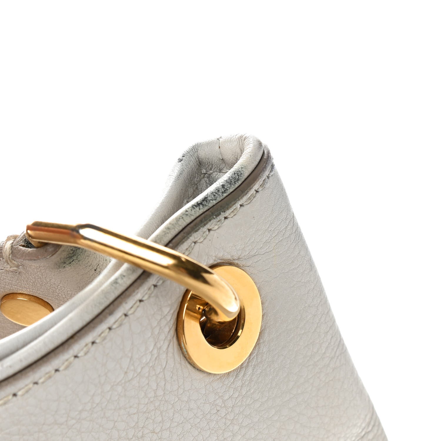 Tom Ford Calfskin Zipper Strap Hobo White 11 of 13