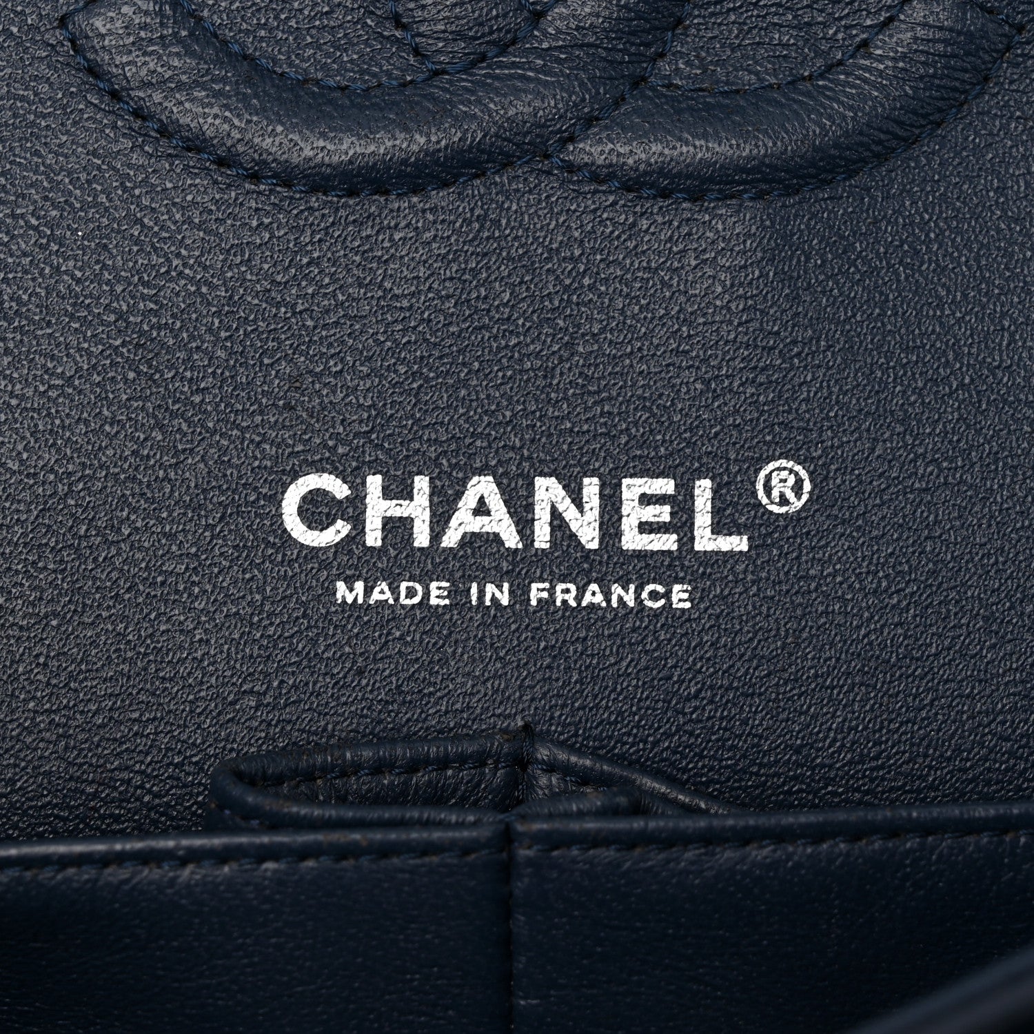 Chanel Patent Chevron Quilted Medium Double Flap Navy 6 of 10