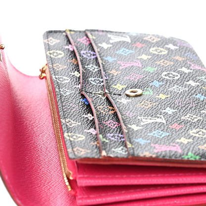 Louis Vuitton Monogram Multicolor Sarah Wallet Black Grenade 9 of 10