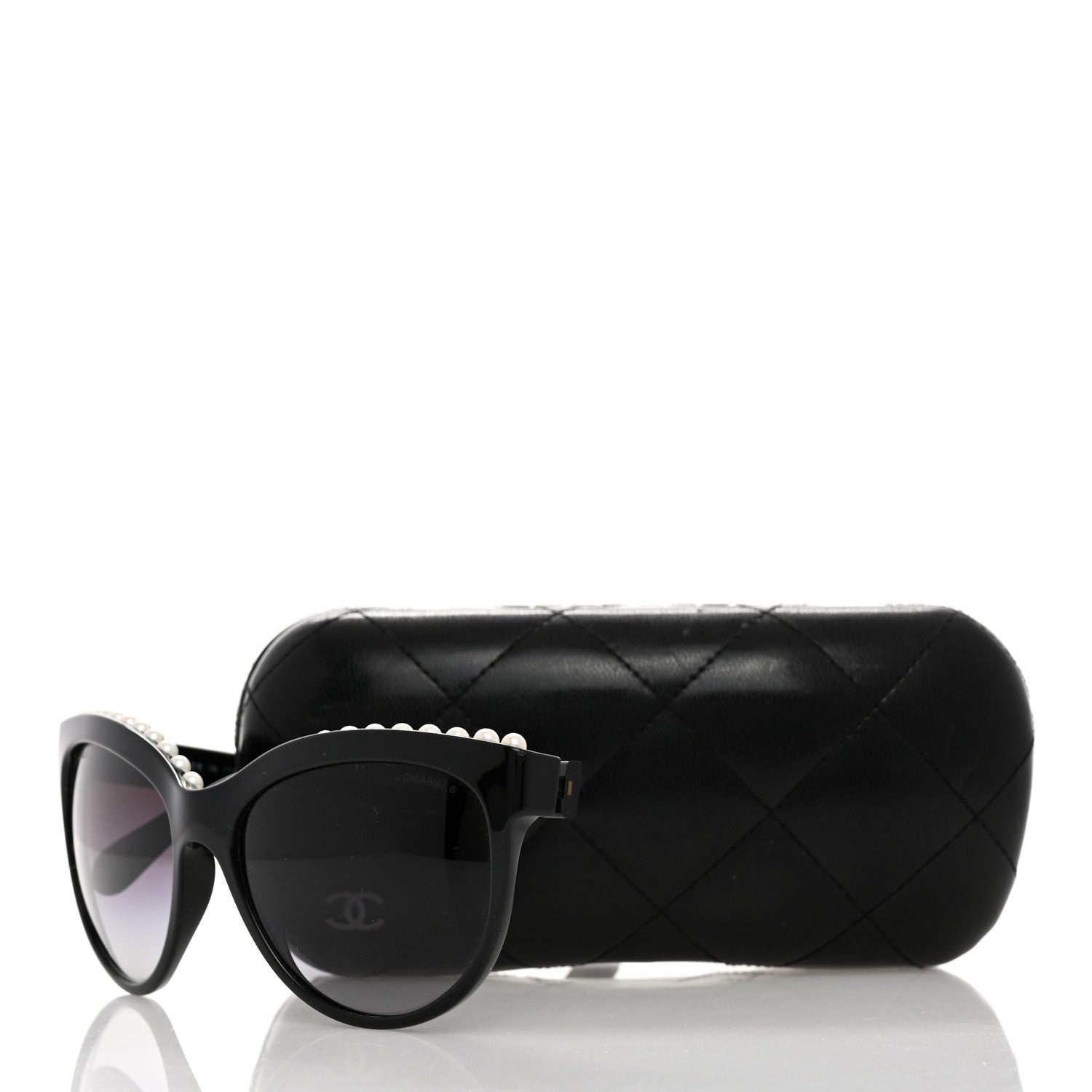 Chanel Freshwater Cultured Pearl Butterfly Sunglasses 6040-H Black 9 of 9