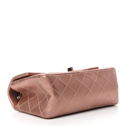 Chanel Metallic Grained Calfskin Quilted 2.55 Reissue Mini Flap Copper Pink 4 of 11