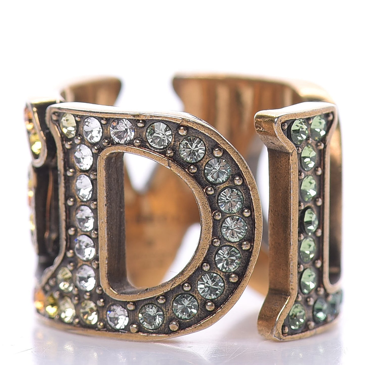 Metal Crystal Loved Ring 6 Multicolor