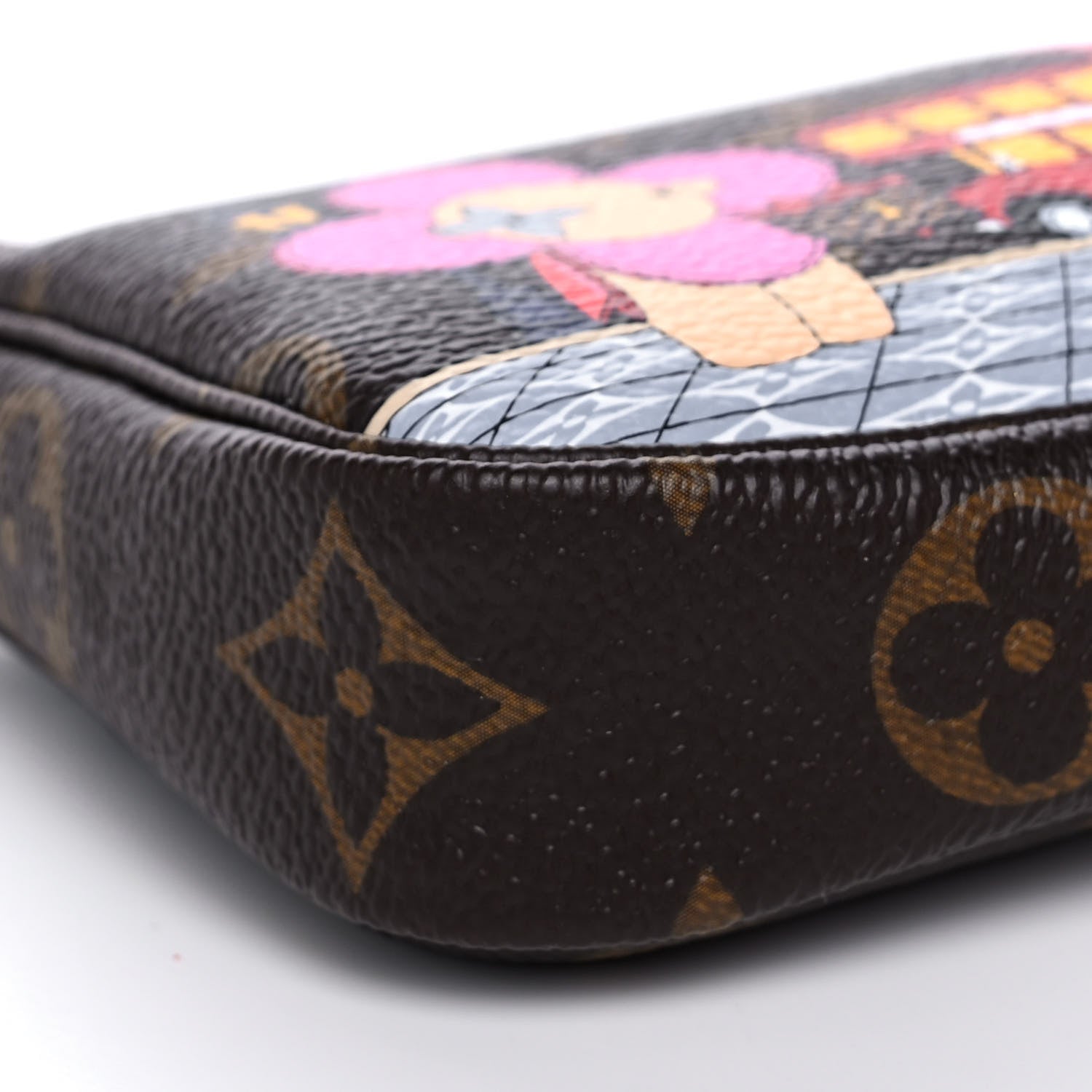 Louis Vuitton Monogram 2021 Christmas Animation London Mini Pochette Accessories Red 9 of 10