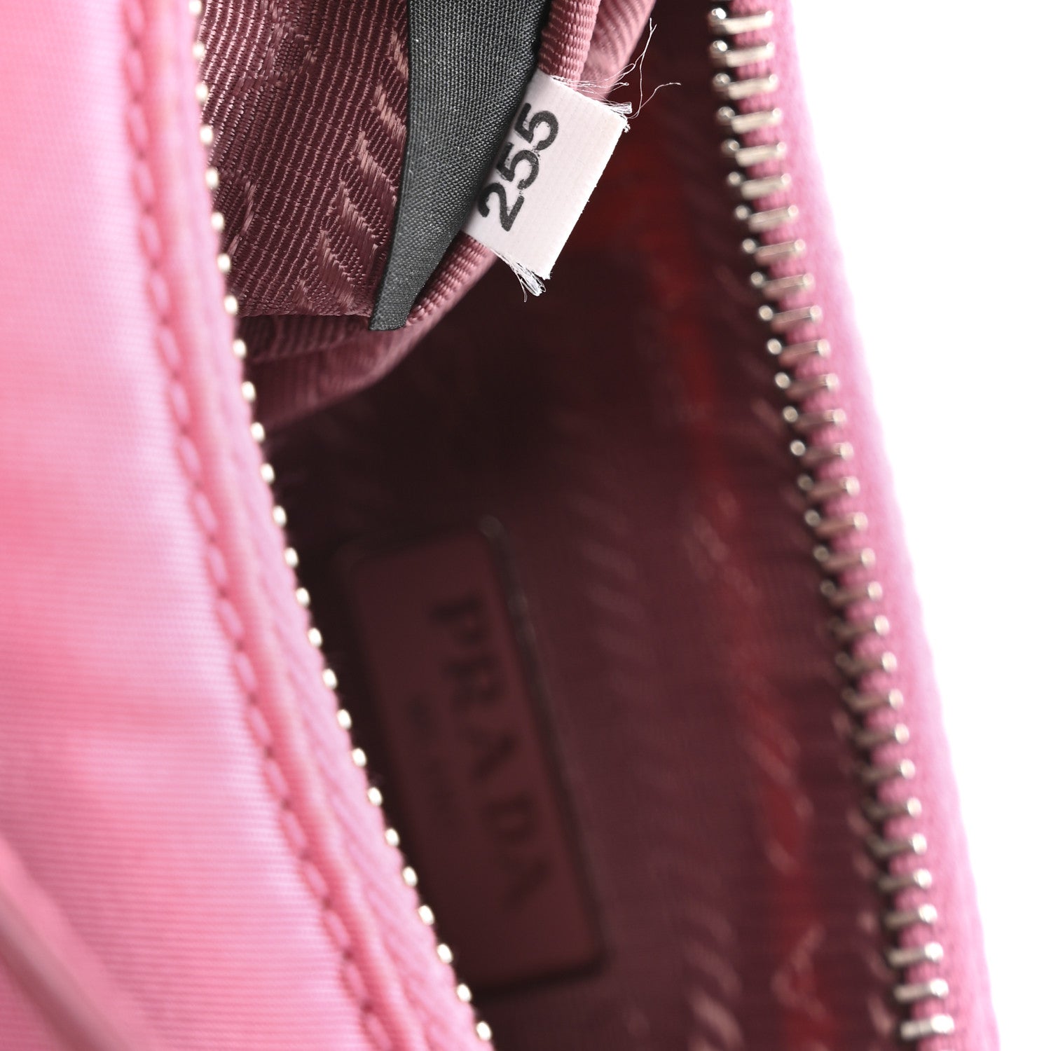 Prada Tessuto Nylon Saffiano Mini Re-Edition 2005 Bag Begonia 8 of 13
