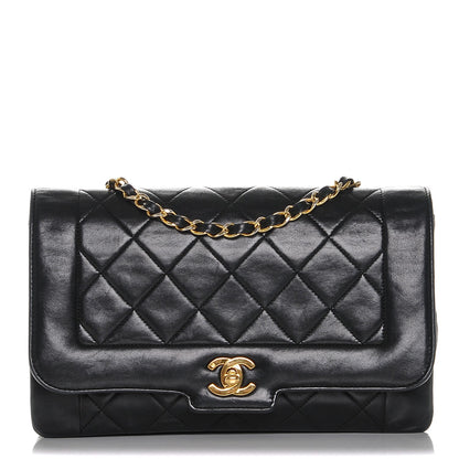 Chanel Lambskin Quilted Medium Single Flap Black 1 of 7