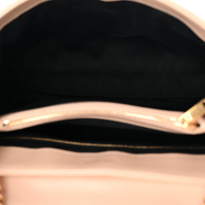 Saint Laurent Calfskin Y Quilted Monogram Medium Loulou Chain Satchel Nude Powder 5 of 11