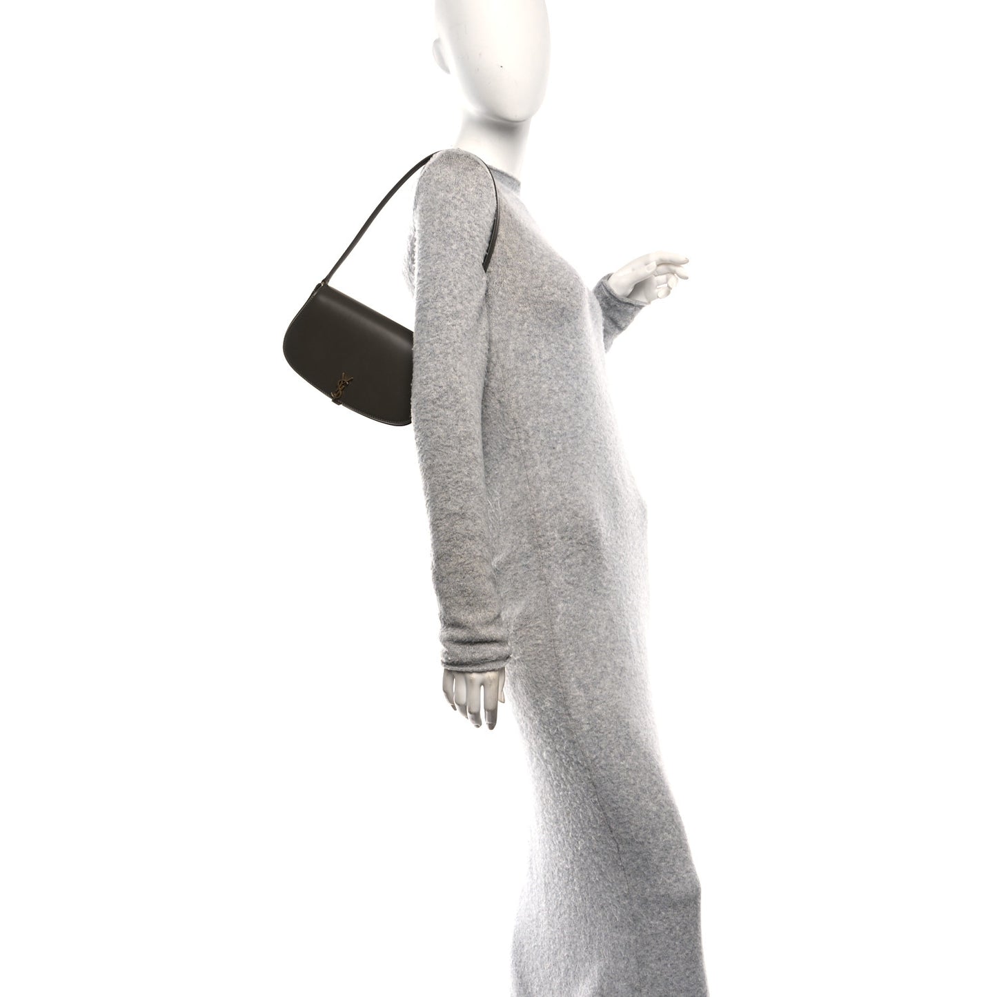 Box Calfskin Mini Voltaire Shoulder Bag  Deep Musk