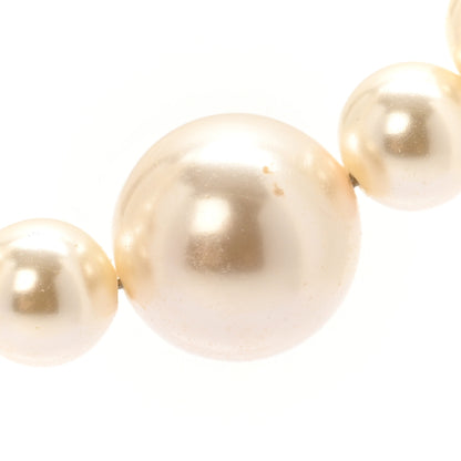 Chanel Pearl Crystal CC Camellia Short Necklace Gold 6 of 7