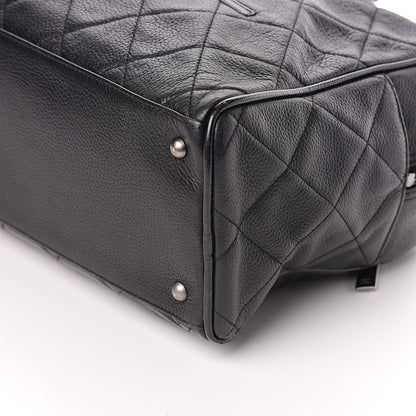 Chanel Caviar Patent Quilted Large Bowler Black 9 of 10