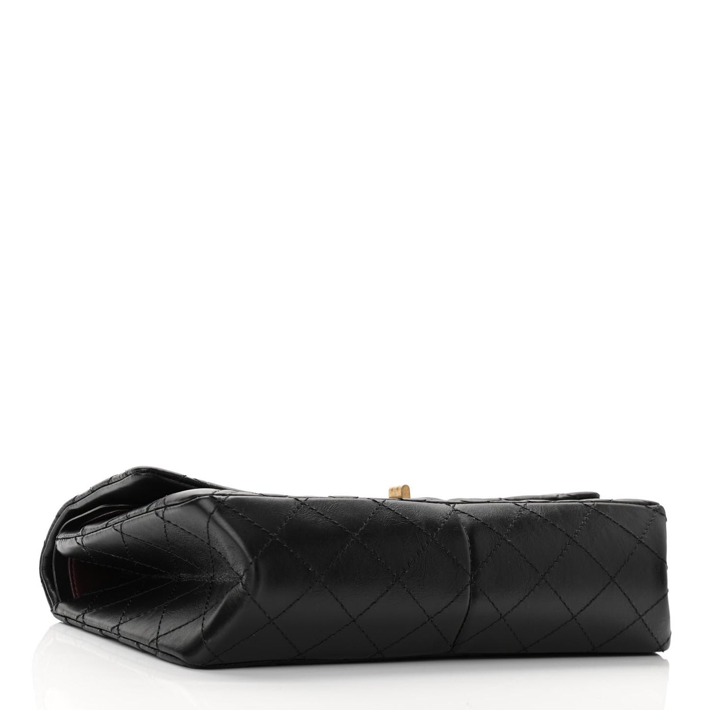 Aged Calfskin Quilted 2.55 Reissue 226 Flap Black