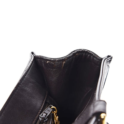 Chanel Lambskin CC Tote Dark Brown 14 of 15