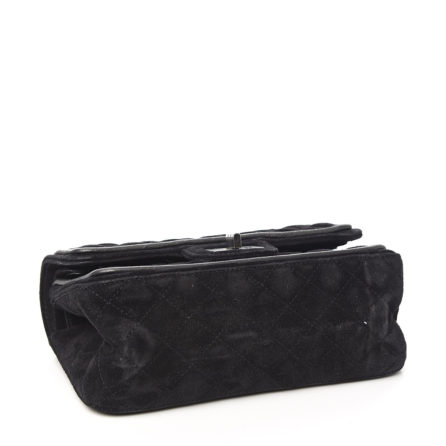 Chanel Suede Quilted 2.55 Reissue 224 Flap Black 3 of 11