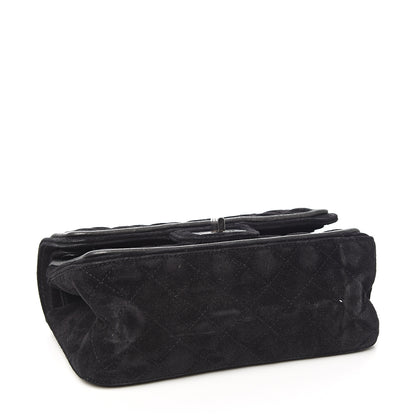 Chanel Suede Quilted 2.55 Reissue 224 Flap Black 3 of 11