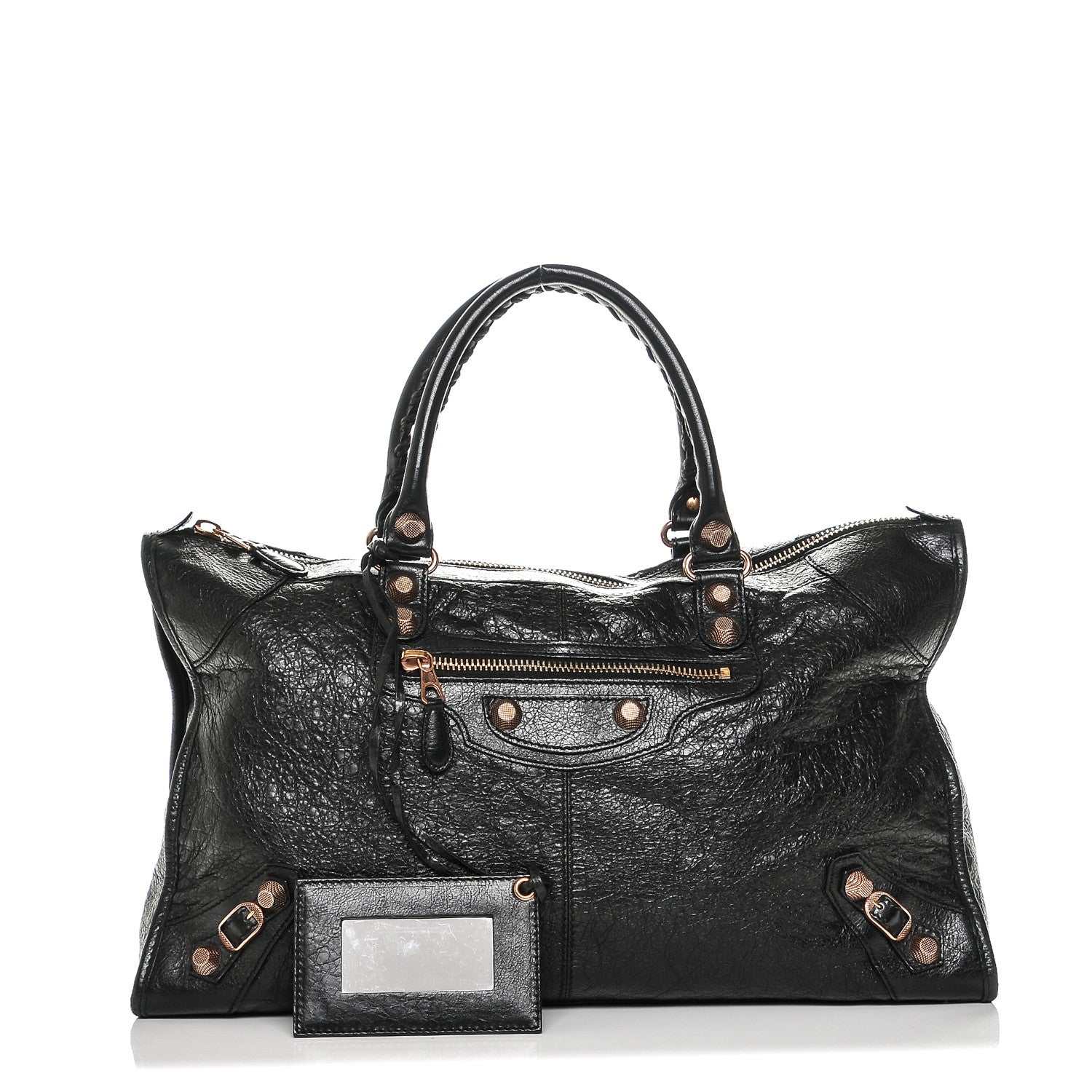 Balenciaga Agneau Giant 12 Rose Gold Hardware Work Black 1 of 6