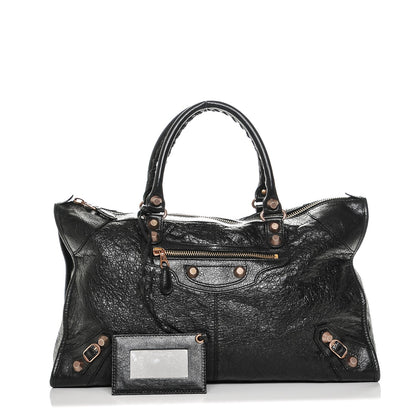 Balenciaga Agneau Giant 12 Rose Gold Hardware Work Black 1 of 6
