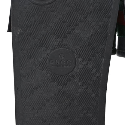 Gucci Satin Web Bow Slide Sandals 41 Black 6 of 8