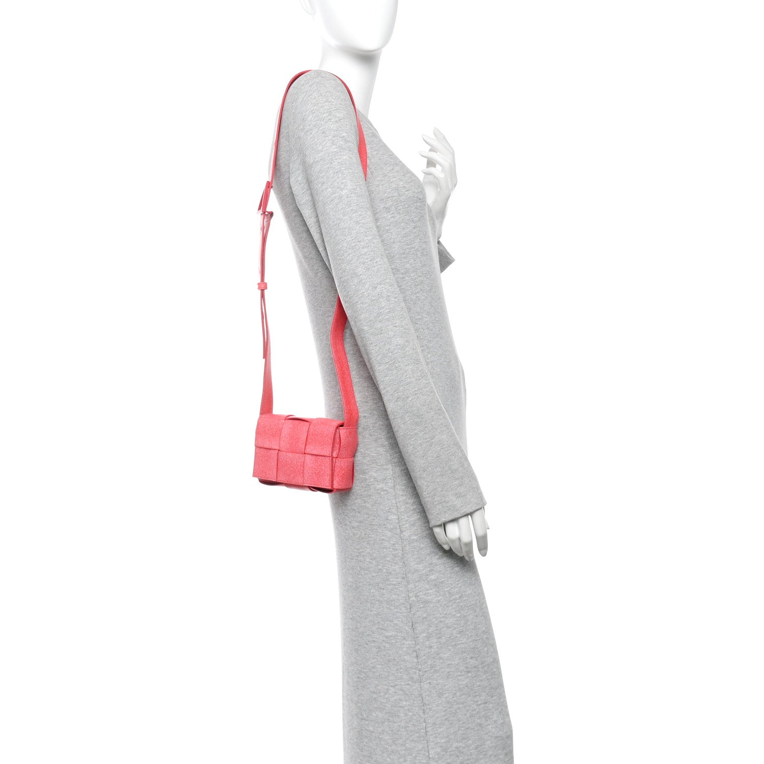 Bottega Veneta Rubber Maxi Intrecciato Extra Mini Cassette Crossbody Bag Firework 2 of 10