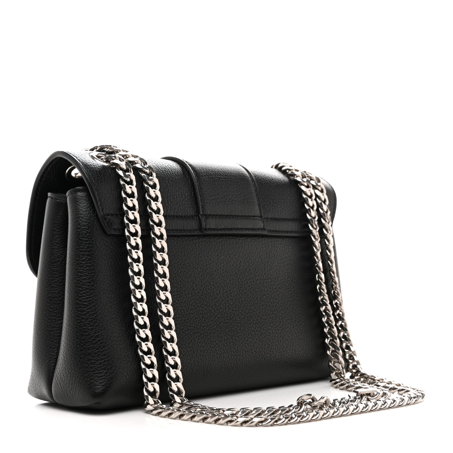 Celine Supple Calfskin Teen Victoire Black 3 of 12