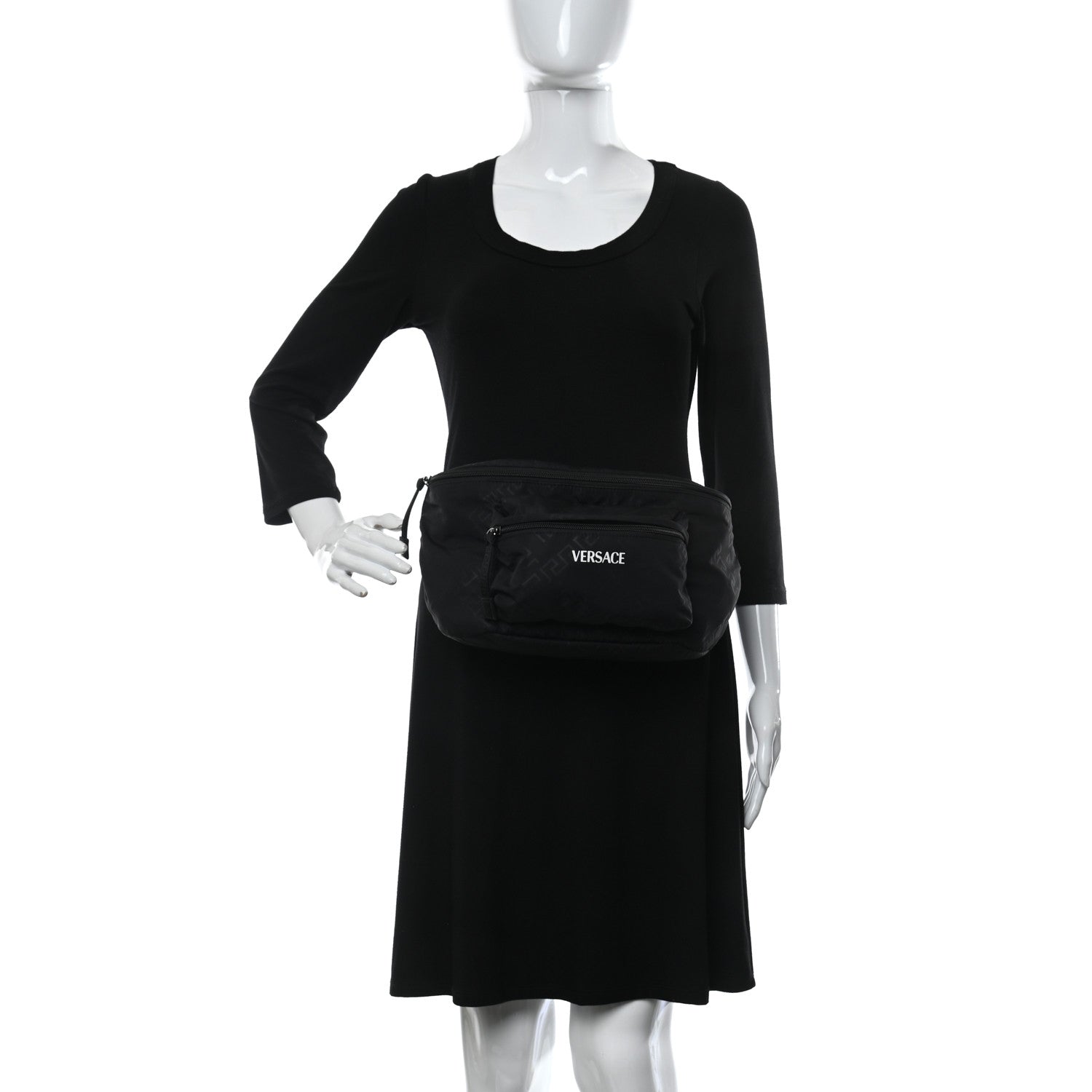 Versace Nylon Belt Bag Black 2 of 12