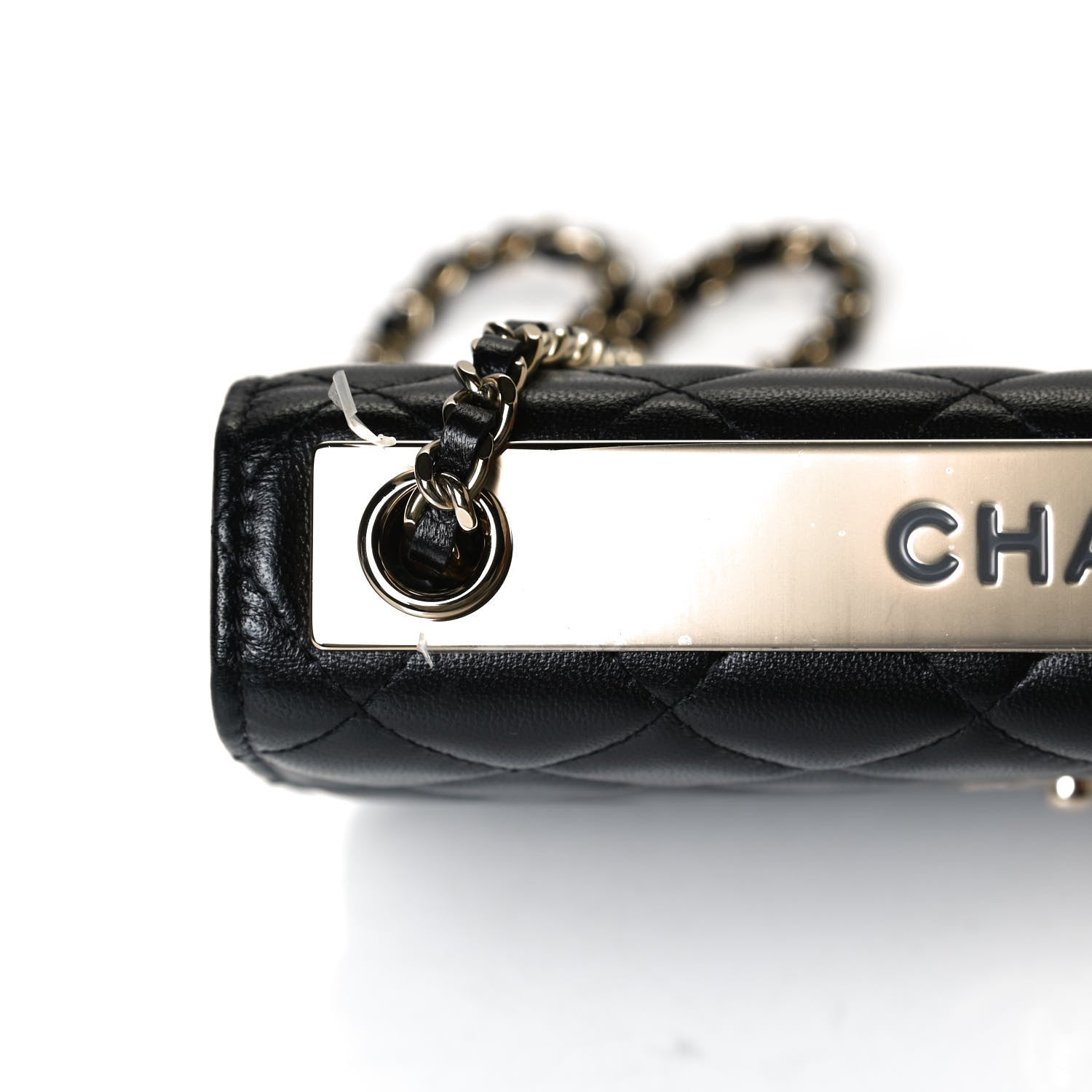 Chanel Lambskin Quilted Trendy CC Wallet On Chain WOC Black 12 of 14
