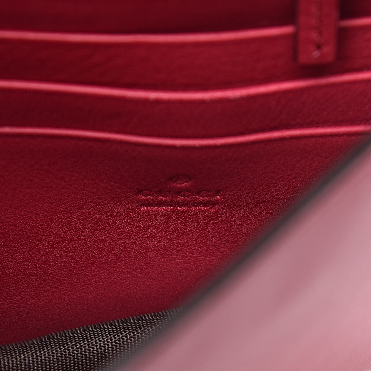 Calfskin Icon Wallet Red