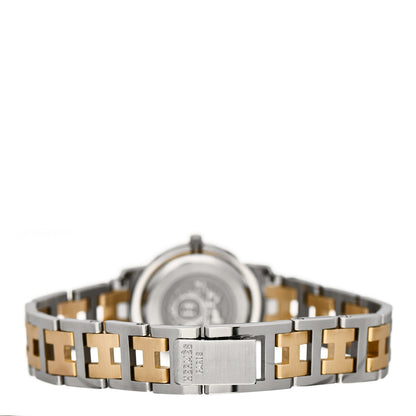 Hermes Stainless Steel 24mm Clipper Quartz Watch Gold 3 of 4